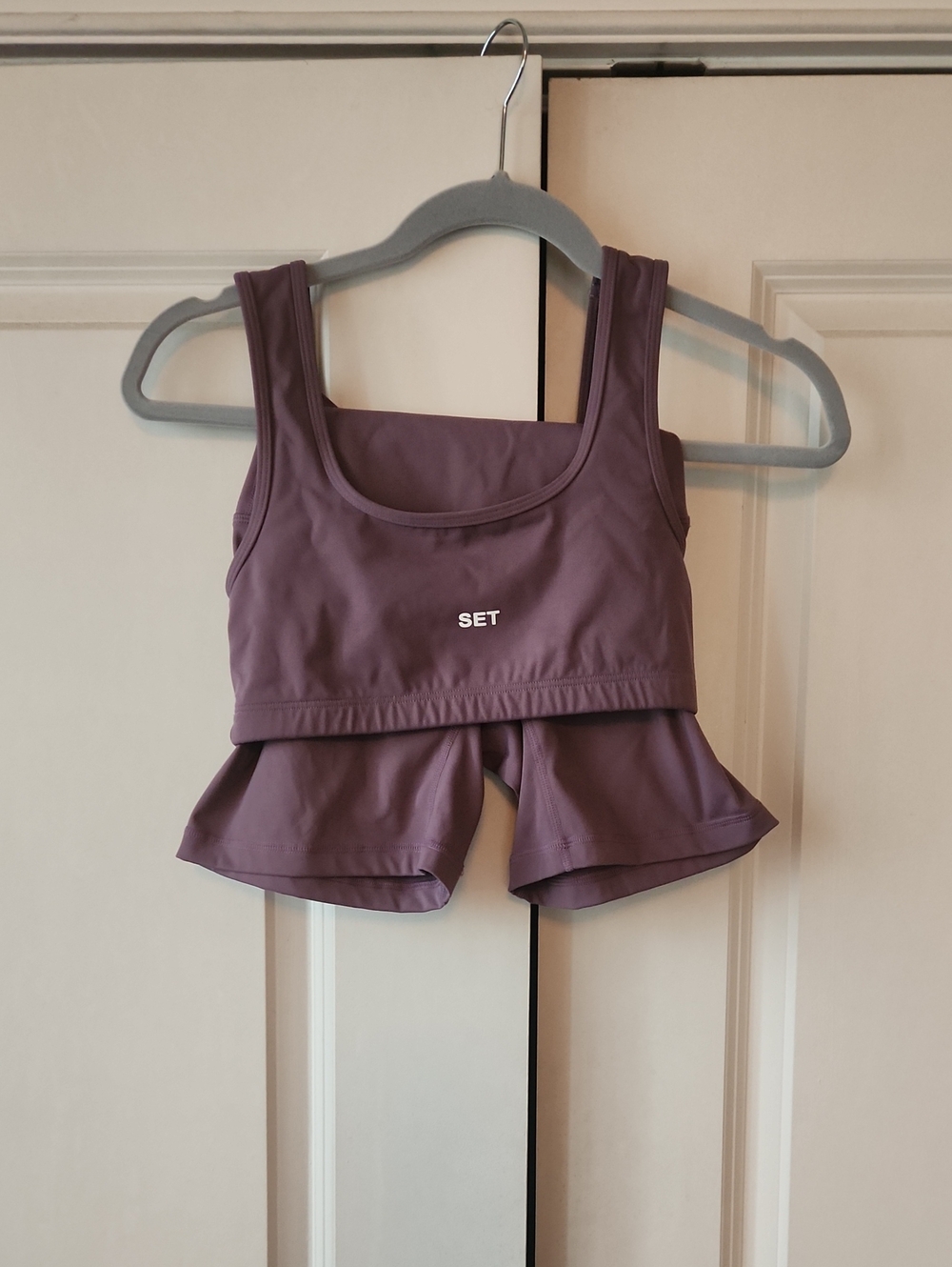 SET Active Dusty Mauve Sports Bra and Matching Shorts Set